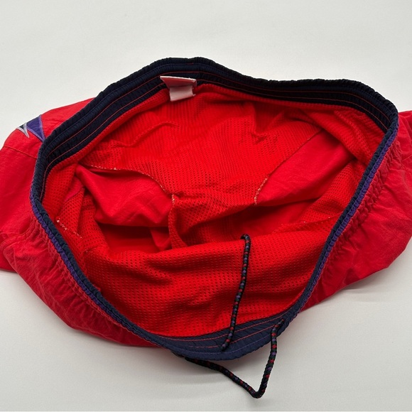 Mens Sz XL Vintage Red Speedo Lined Swim Trunk Shorts Nylon - Picture 6 of 10